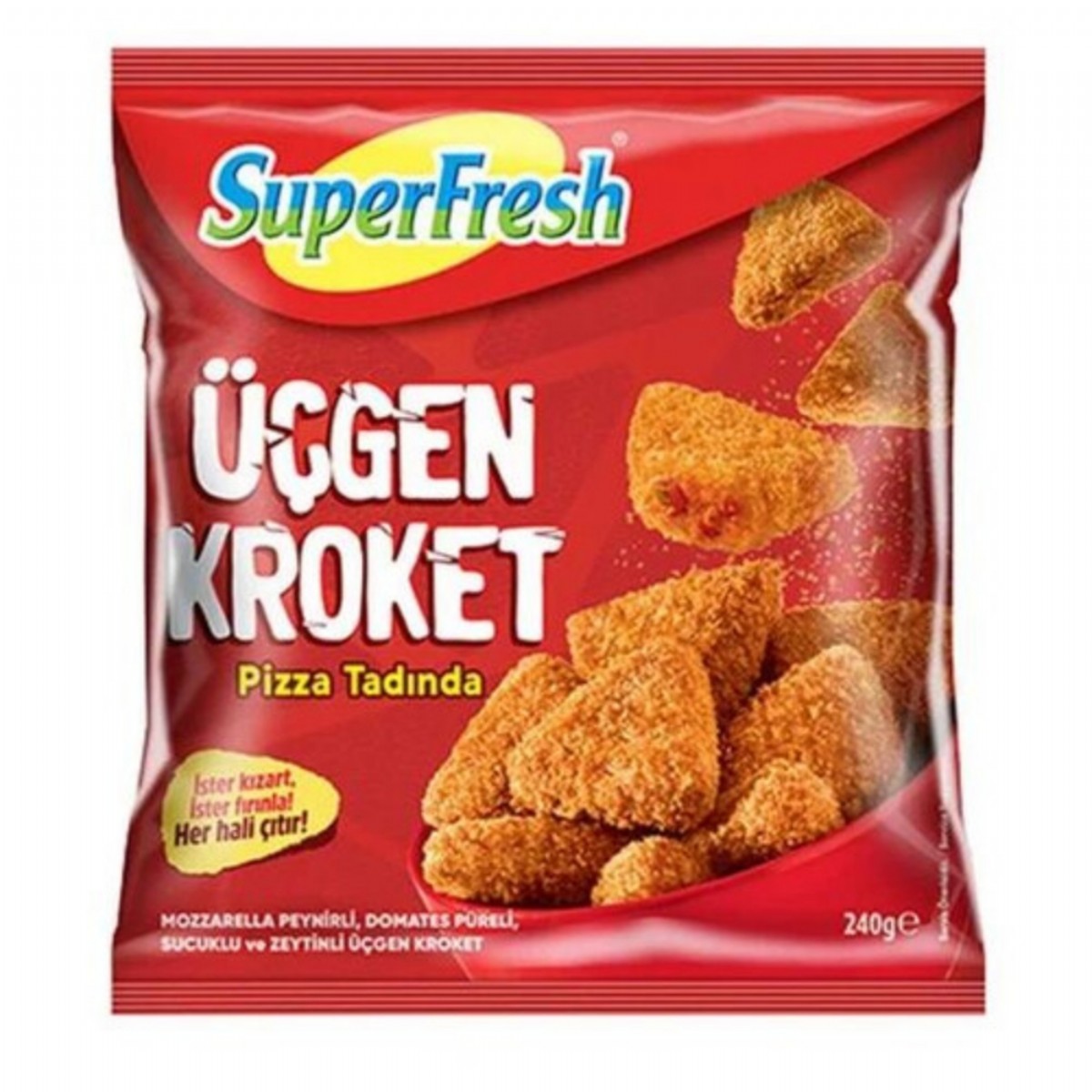 Süperfresh Üçgen Pizza Kroket 240 Gr
