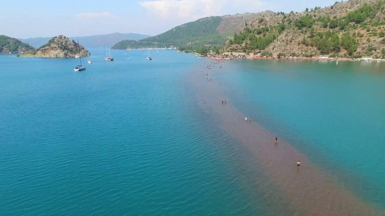 Kızkumu Beach, shallow turquoise water at Orhaniye Cove